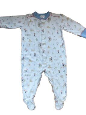 babycottons 12 months Western Print Footed One-Piece